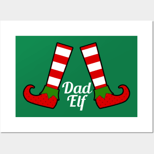 Dad Elf - Christmas for Father Posters and Art
